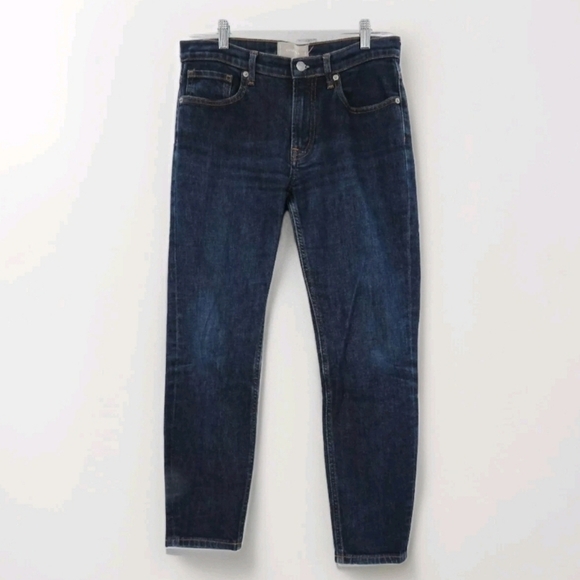 Everlane Womens Size 28 The Ankle Dark Blue Mid Rise Jeans Minimalist Denim - Picture 3 of 14